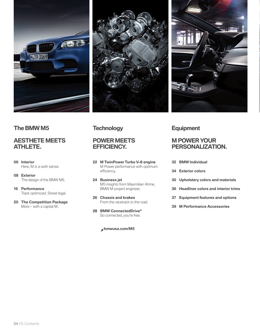2015 BMW M5 Brochure Page 15